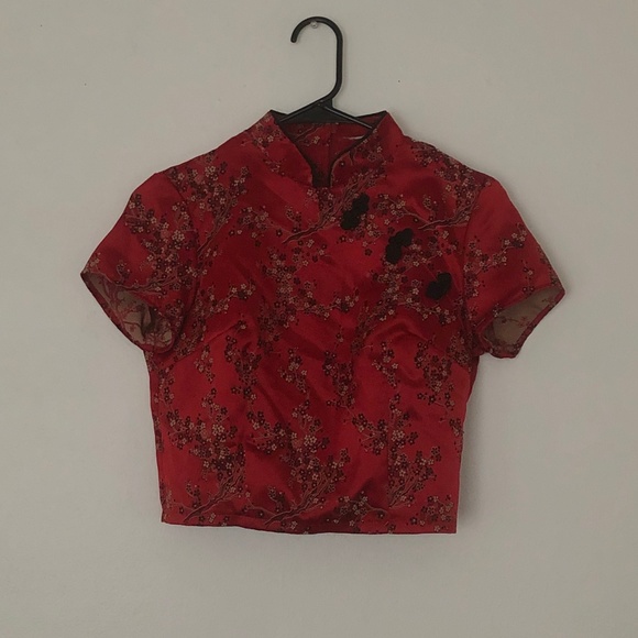 qipao crop top